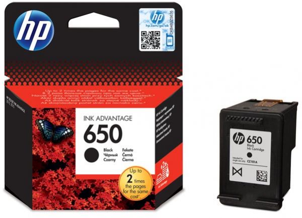Hp 650 Ink Advantage Cartridge ,Black (CZ101AE)