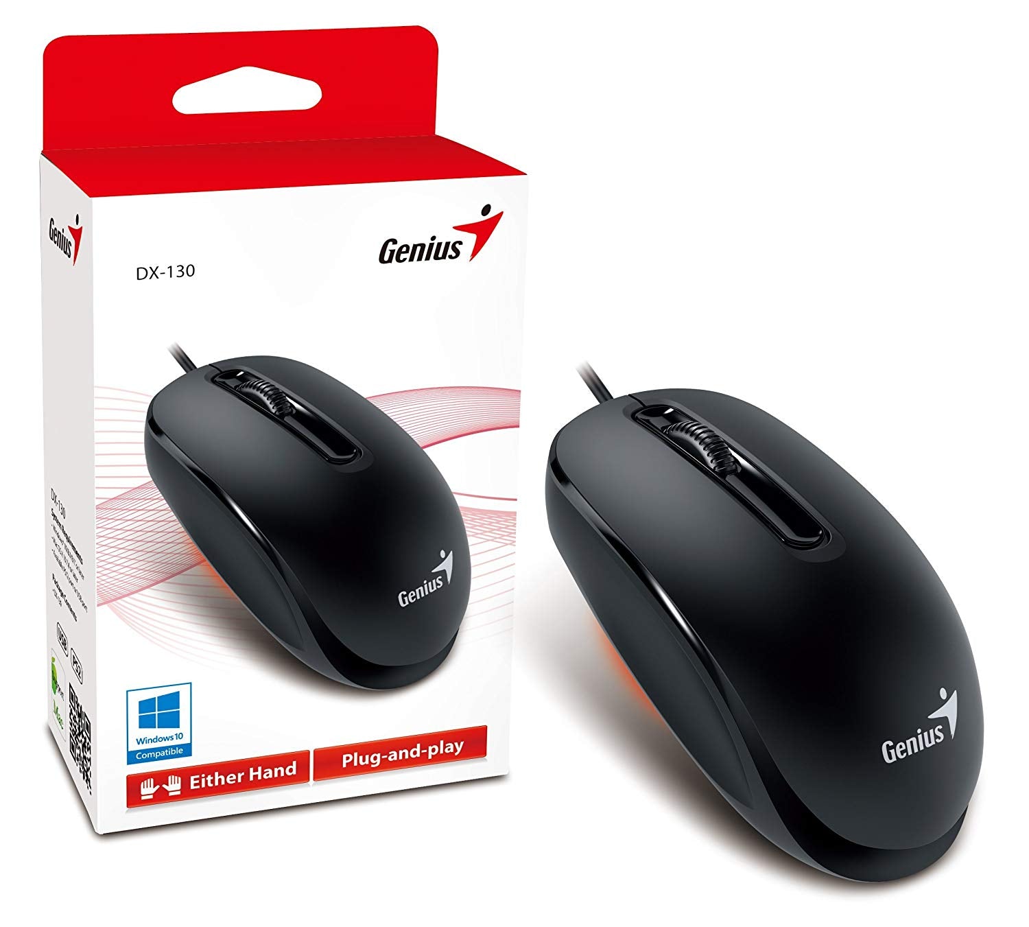 Genius DX–130 Wired Mouse , Black