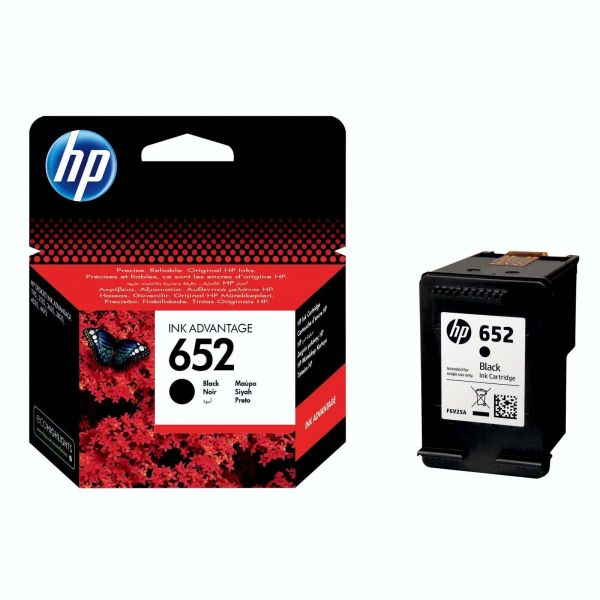 HP 652 Inkjet Cartridge, Black