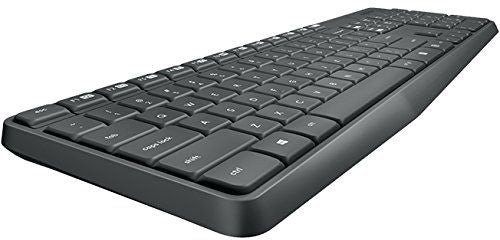 Logitech MK235 Wireless Keyboard and Mouse - Black