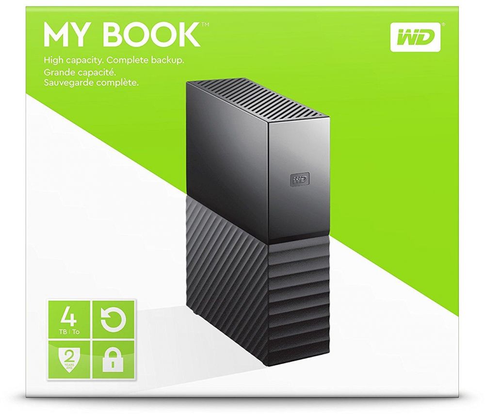 WD 4TB My Book Desktop External Hard Drive USB 3.0 - WDBBGB0040HBK